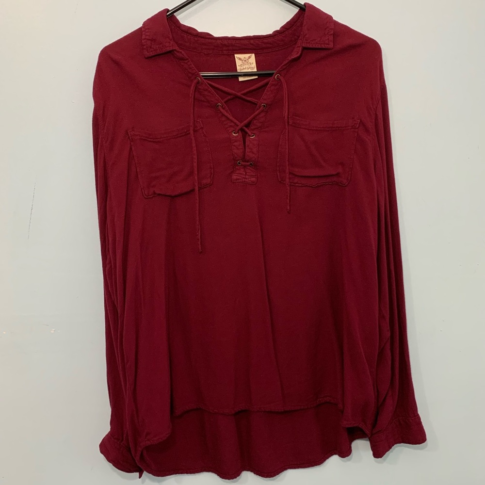 Faded Glory Burgundy Top